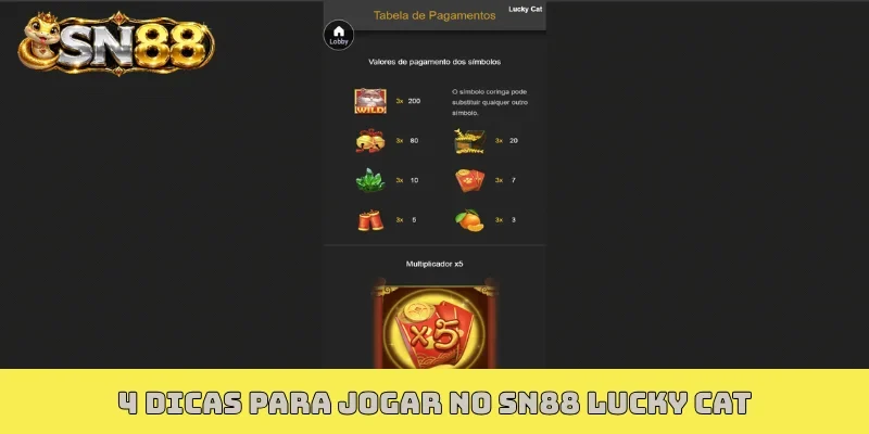 4 dicas para jogar no SN88 Lucky Cat