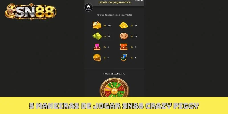 5 maneiras de jogar SN88 Crazy Piggy