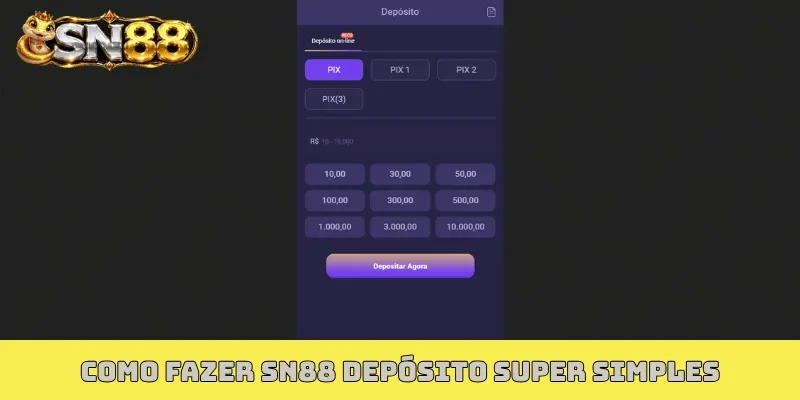 Como fazer SN88 depósito super simples