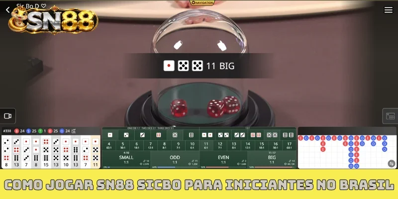 Como jogar SN88 Sicbo para iniciantes no Brasil