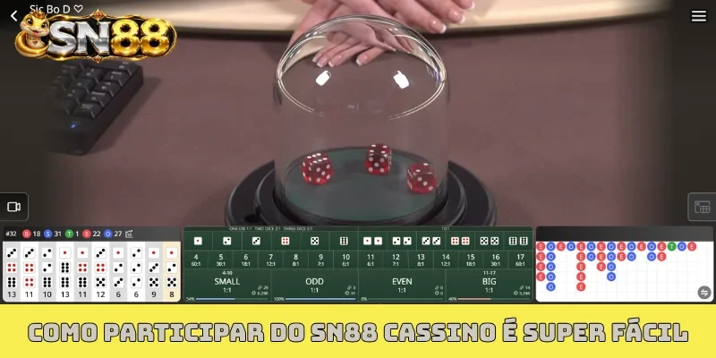 Como participar do SN88 cassino é super fácil