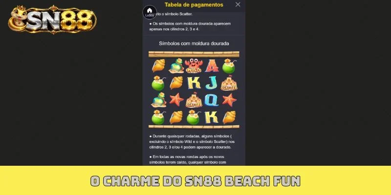 O charme do SN88 Beach Fun