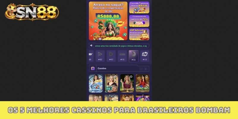 Os 5 melhores cassinos para brasileiros bombam