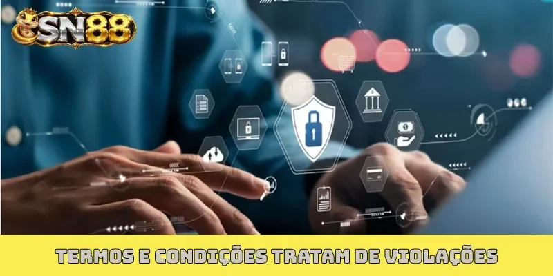 Termos e condições tratam de violações